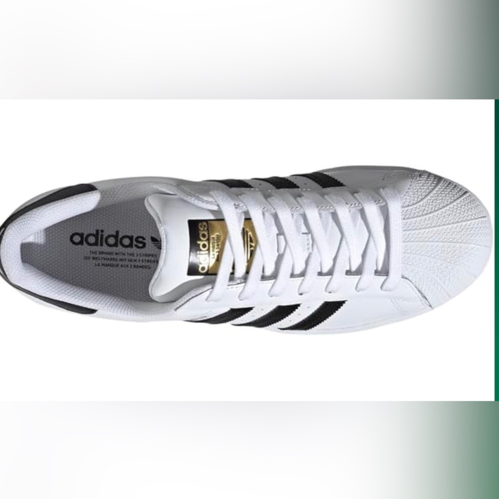 Adidas Superstar Mens 8.5 White/Black~ NEW WITH TAGS - Picture 9 of 10
